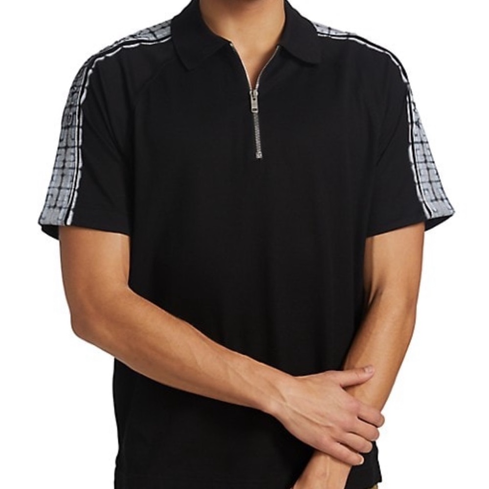 Givenchy 4G Logo Raglan Zip Polo (Men’s)